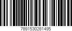 Código de barras (EAN, GTIN, SKU, ISBN): '7891530281495'