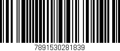 Código de barras (EAN, GTIN, SKU, ISBN): '7891530281839'