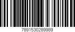 Código de barras (EAN, GTIN, SKU, ISBN): '7891530289989'
