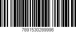 Código de barras (EAN, GTIN, SKU, ISBN): '7891530289996'