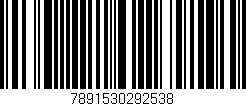 Código de barras (EAN, GTIN, SKU, ISBN): '7891530292538'