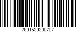 Código de barras (EAN, GTIN, SKU, ISBN): '7891530300707'