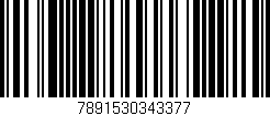Código de barras (EAN, GTIN, SKU, ISBN): '7891530343377'