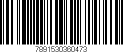 Código de barras (EAN, GTIN, SKU, ISBN): '7891530360473'