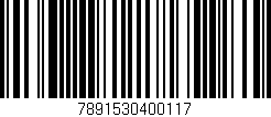 Código de barras (EAN, GTIN, SKU, ISBN): '7891530400117'