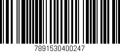 Código de barras (EAN, GTIN, SKU, ISBN): '7891530400247'