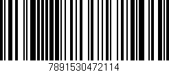 Código de barras (EAN, GTIN, SKU, ISBN): '7891530472114'