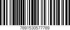Código de barras (EAN, GTIN, SKU, ISBN): '7891530577789'