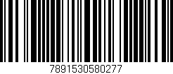 Código de barras (EAN, GTIN, SKU, ISBN): '7891530580277'