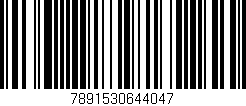 Código de barras (EAN, GTIN, SKU, ISBN): '7891530644047'