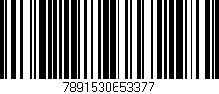 Código de barras (EAN, GTIN, SKU, ISBN): '7891530653377'