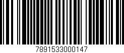 Código de barras (EAN, GTIN, SKU, ISBN): '7891533000147'