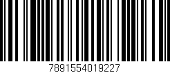 Código de barras (EAN, GTIN, SKU, ISBN): '7891554019227'