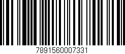 Código de barras (EAN, GTIN, SKU, ISBN): '7891560007331'
