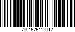 Código de barras (EAN, GTIN, SKU, ISBN): '7891575113317'