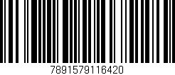 Código de barras (EAN, GTIN, SKU, ISBN): '7891579116420'