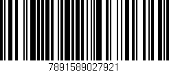 Código de barras (EAN, GTIN, SKU, ISBN): '7891589027921'