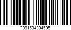 Código de barras (EAN, GTIN, SKU, ISBN): '7891594004535'
