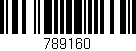 Código de barras (EAN, GTIN, SKU, ISBN): '789160'