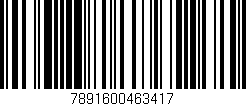 Código de barras (EAN, GTIN, SKU, ISBN): '7891600463417'