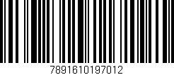 Código de barras (EAN, GTIN, SKU, ISBN): '7891610197012'