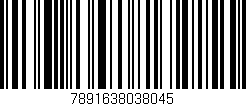 Código de barras (EAN, GTIN, SKU, ISBN): '7891638038045'