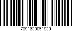 Código de barras (EAN, GTIN, SKU, ISBN): '7891638051938'