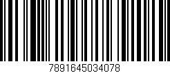 Código de barras (EAN, GTIN, SKU, ISBN): '7891645034078'