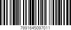 Código de barras (EAN, GTIN, SKU, ISBN): '7891645097011'