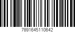 Código de barras (EAN, GTIN, SKU, ISBN): '7891645110642'
