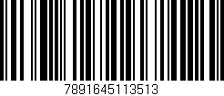 Código de barras (EAN, GTIN, SKU, ISBN): '7891645113513'