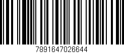 Código de barras (EAN, GTIN, SKU, ISBN): '7891647026644'