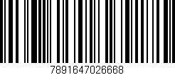 Código de barras (EAN, GTIN, SKU, ISBN): '7891647026668'