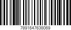 Código de barras (EAN, GTIN, SKU, ISBN): '7891647638069'