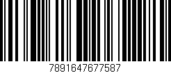 Código de barras (EAN, GTIN, SKU, ISBN): '7891647677587'