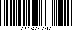 Código de barras (EAN, GTIN, SKU, ISBN): '7891647677617'