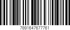 Código de barras (EAN, GTIN, SKU, ISBN): '7891647677761'
