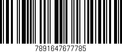 Código de barras (EAN, GTIN, SKU, ISBN): '7891647677785'