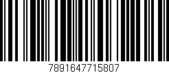 Código de barras (EAN, GTIN, SKU, ISBN): '7891647715807'