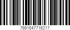 Código de barras (EAN, GTIN, SKU, ISBN): '7891647716217'