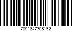 Código de barras (EAN, GTIN, SKU, ISBN): '7891647785152'