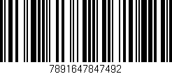 Código de barras (EAN, GTIN, SKU, ISBN): '7891647847492'
