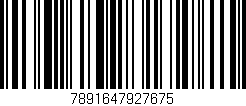Código de barras (EAN, GTIN, SKU, ISBN): '7891647927675'
