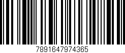 Código de barras (EAN, GTIN, SKU, ISBN): '7891647974365'