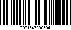 Código de barras (EAN, GTIN, SKU, ISBN): '7891647980694'