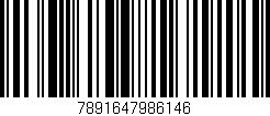 Código de barras (EAN, GTIN, SKU, ISBN): '7891647986146'