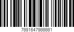 Código de barras (EAN, GTIN, SKU, ISBN): '7891647988881'