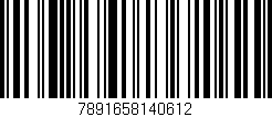 Código de barras (EAN, GTIN, SKU, ISBN): '7891658140612'