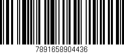 Código de barras (EAN, GTIN, SKU, ISBN): '7891658904436'
