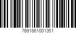 Código de barras (EAN, GTIN, SKU, ISBN): '7891661001351'